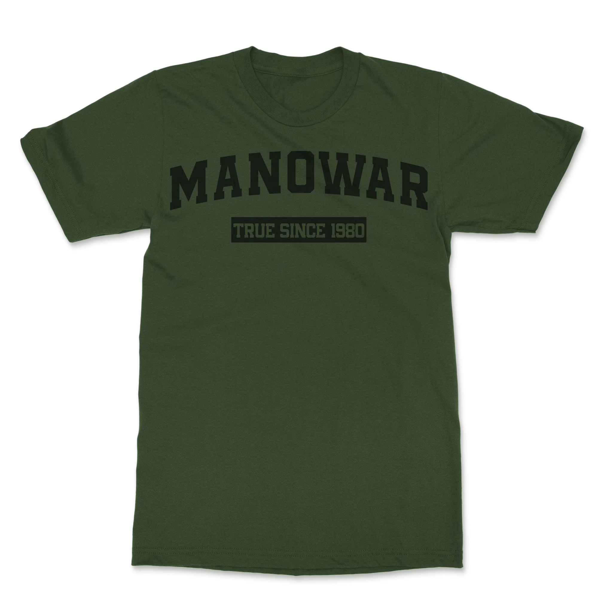 Manowar T-Shirt True Since 1980 green with logo