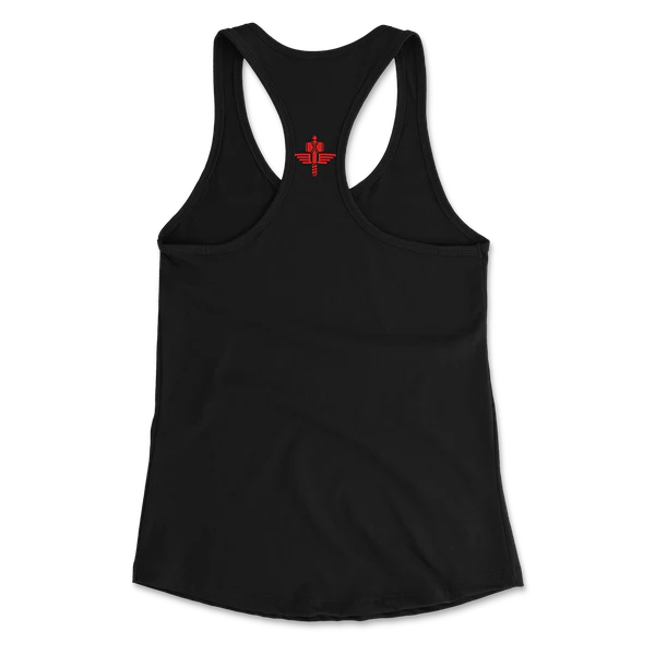Manowar Ladies' Racer Back Tank Top With Logo And SOTH - Image 2