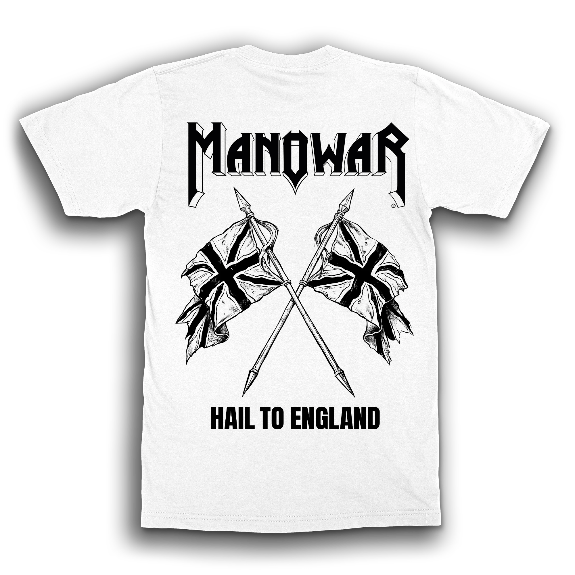 MANOWAR T-SHIRT HAIL TO ENGLAND WHITE - Image 2
