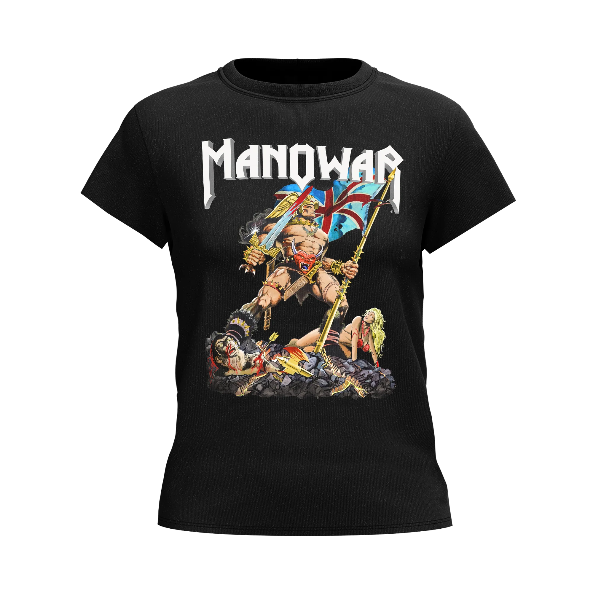 Manowar Ladies T-shirt Hail To England