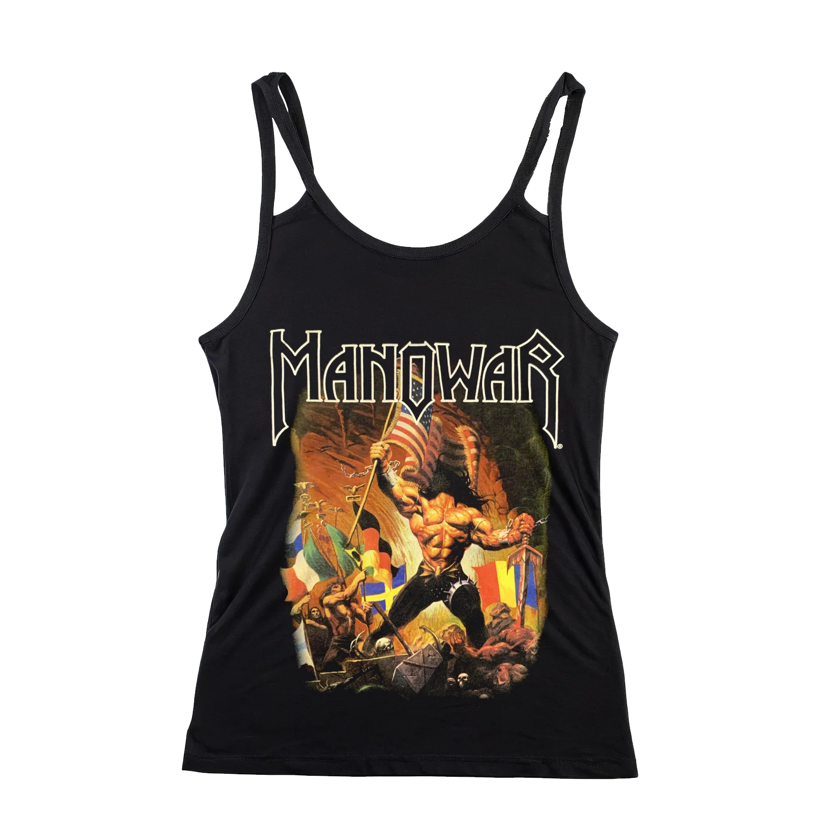 Manowar Ladies' Tank Top Warriors Of The World