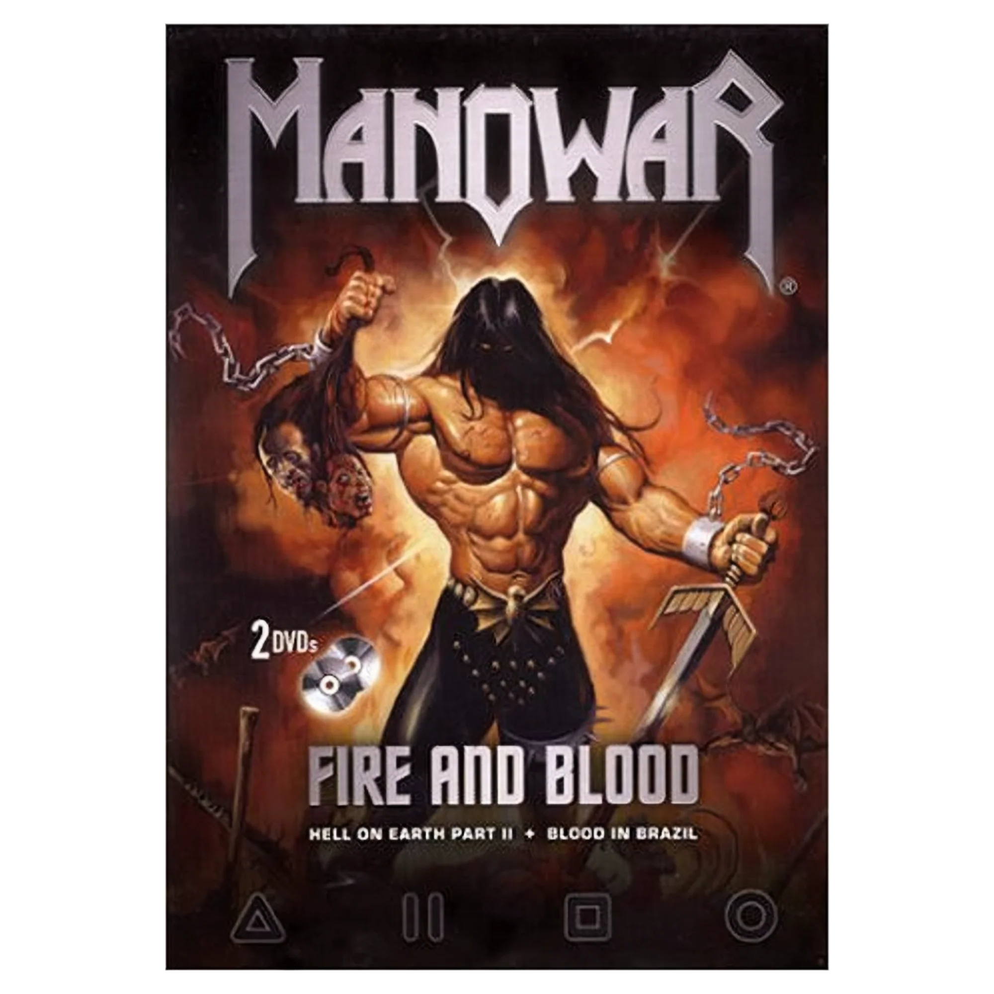 Manowar DVD Double Fire And Blood