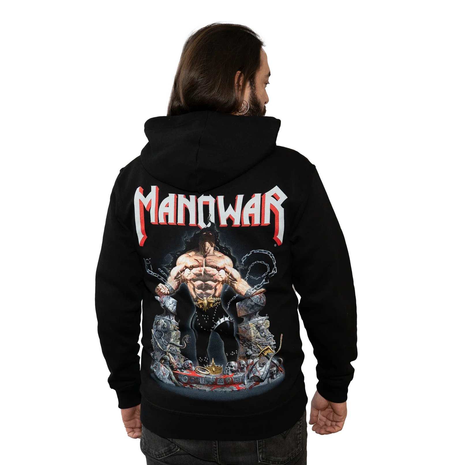 MANOWAR ZIP HOODIE LOUDER THAN HELL 2025 - Image 3