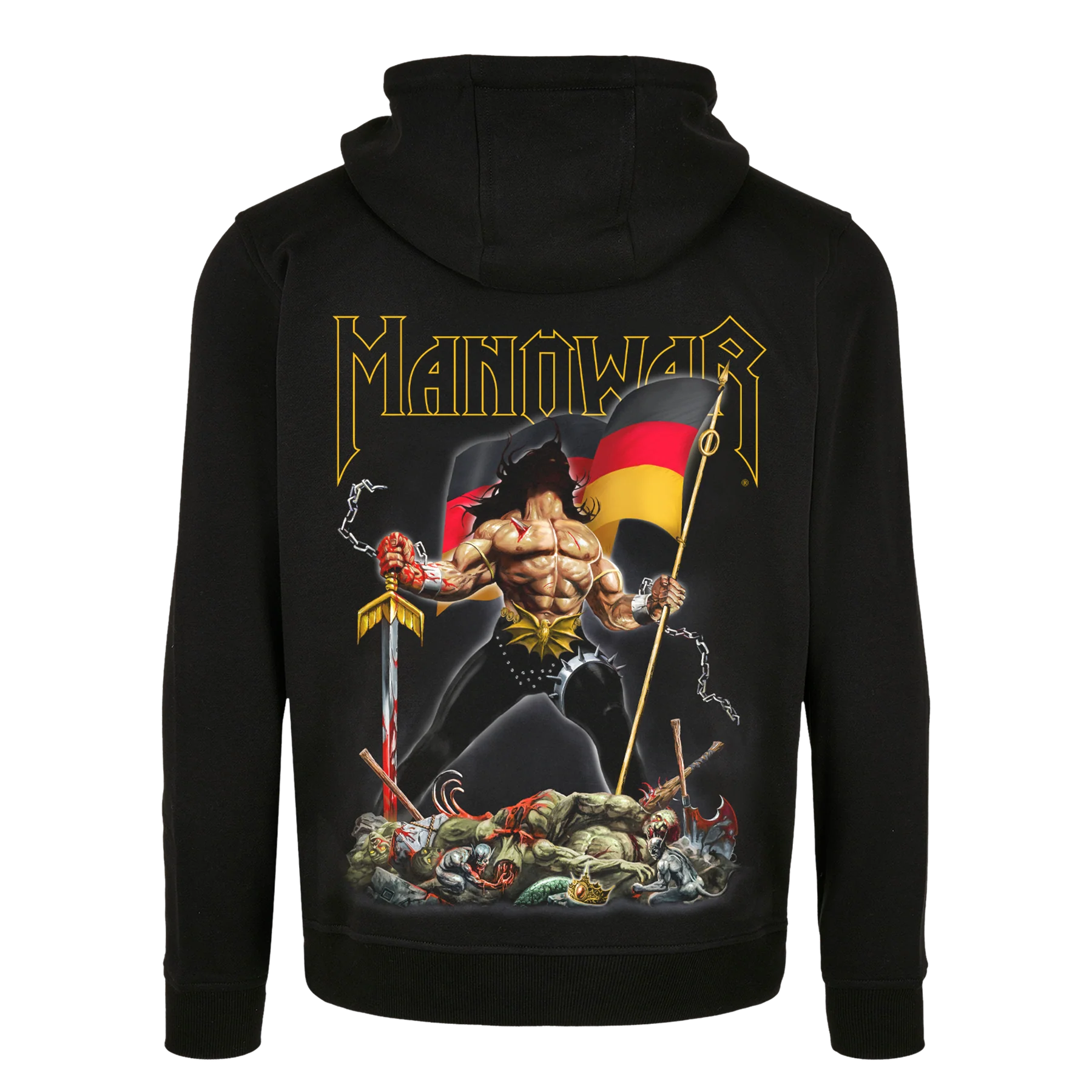 MANOWAR ZIP HOODIE WARRIORS OF THE WORLD GERMANY 2025 - Image 3