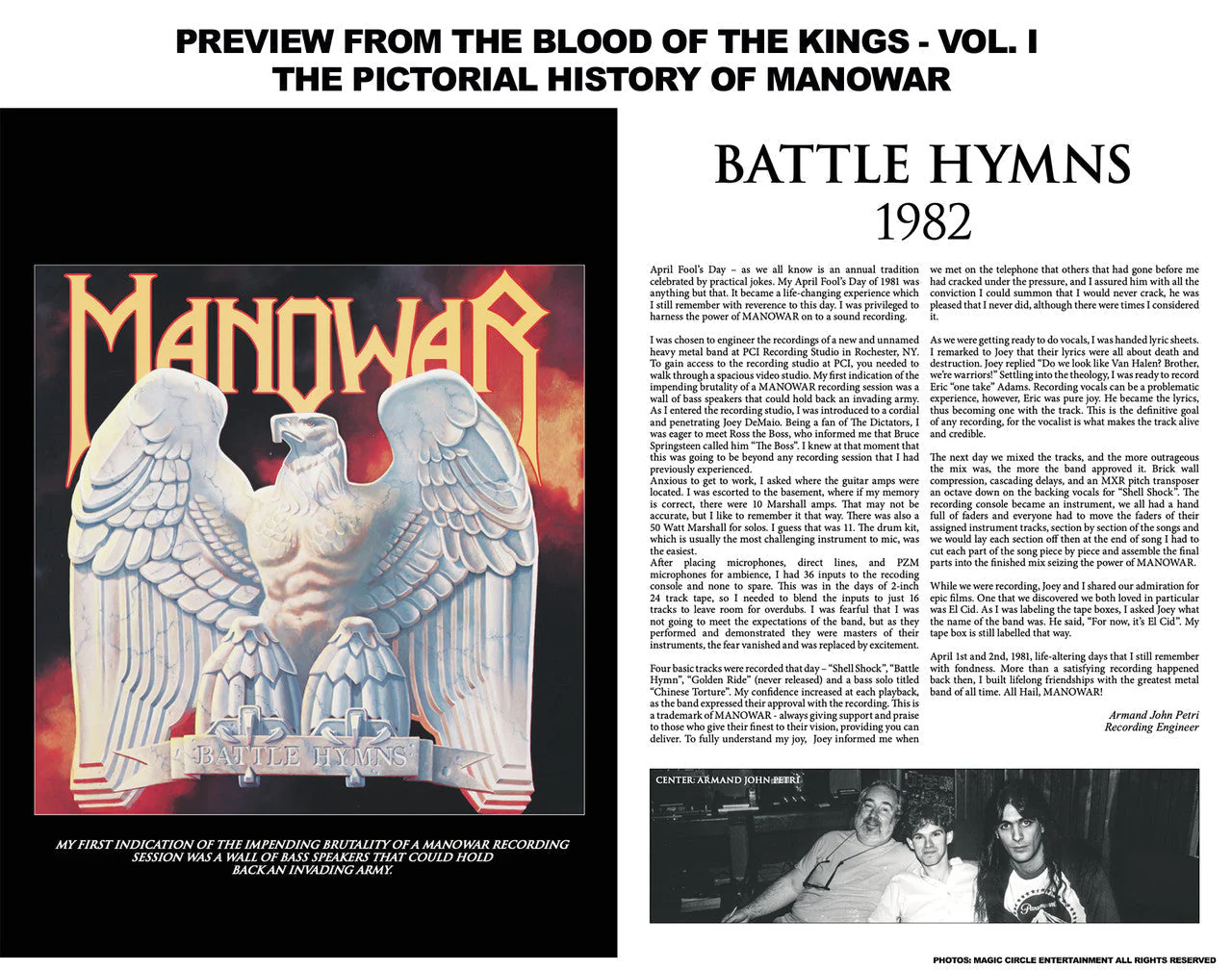 Photo Book - The Blood Of The Kings Vol. I - The History Of MANOWAR - Image 5