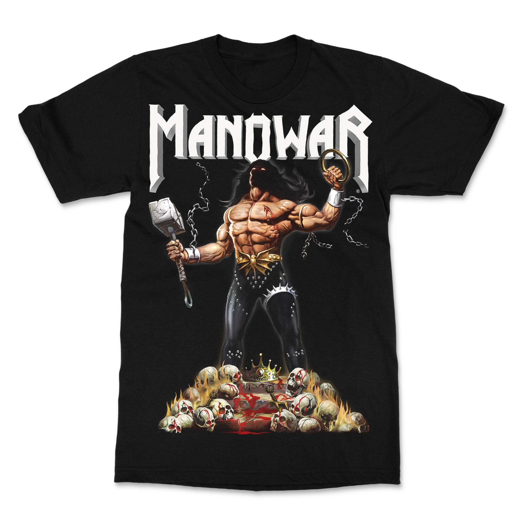 Manowar T-shirt Gods And Kings White Logo